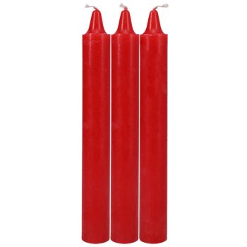 japanese drip candles - all red